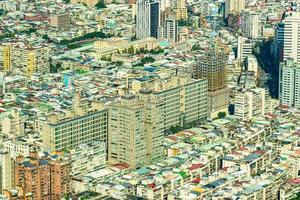 paisaje urbano de la ciudad de taipei en taiwán foto