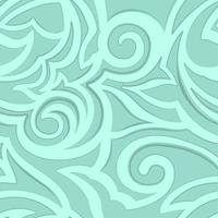 Vector texture of turquoise color isolated on sea background. Floral pattern for fabrics or packaging.