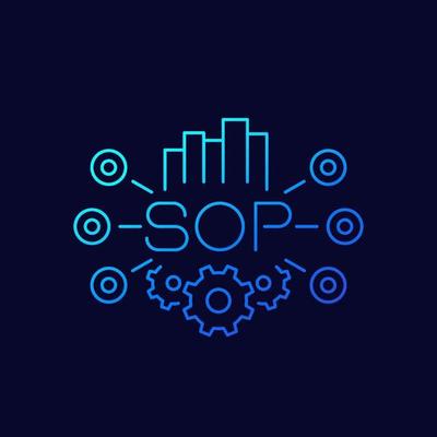 SOP icon, Standard Operating Procedure, line vector 2297548 Vector Art ...