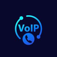 icono de llamada voip para web vector