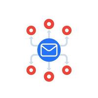 email marketing, vector icon on white