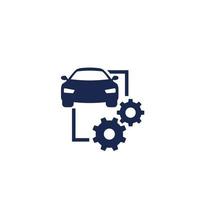 mantenimiento de automóviles, icono de servicio vector