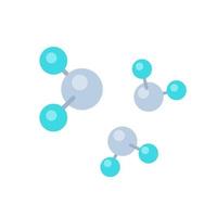 titanium dioxide, TiO2 molecules isolated on white vector