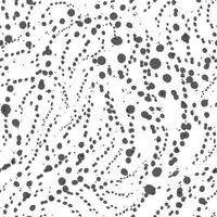 Vector seamless texture of gray color from blots or circles on a white background. Simple ornament in grunge style