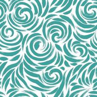 Seamless pattern of brush strokes of turquoise color on a white background. vector