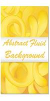 Vector vertical template for design, flyer, invitation, brochure, advertisement, banner. Template with yellow bright flowing shapes in yellow orange background with place for text