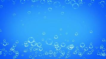 Transparent bubbles frame background video