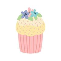 pastel de Pascua. Magdalena de Pascua. ilustración vectorial vector