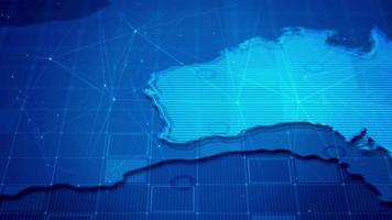 digitale australië cyber kaart achtergrond