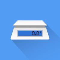 electronic kitchen scale icon vector illustration.