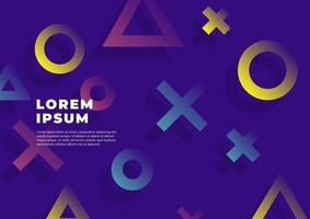 Memphis modern geometric background. Minimal business cover Template. Memphis Pattern shape corporate identity design. vector