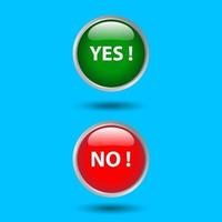 Yes and No button. Feedback concept. Positive feedback concept. Choice  button icon. Vector stock illustration 29933021 Vector Art at Vecteezy