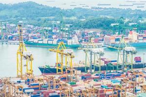 Singapore shipping port photo