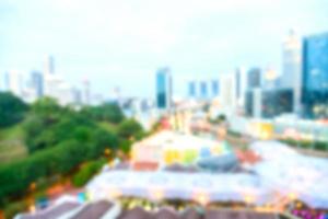 Abstract defocused Singapore city background photo