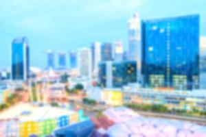 Abstract defocused Singapore city background photo