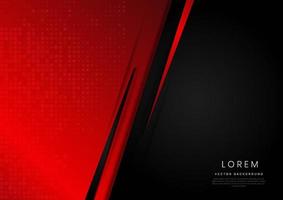 Template corporate banner concept red and black contrast background. vector