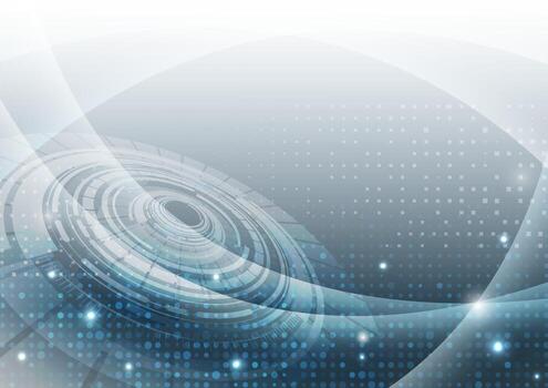 Abstract technology futuristic dot digital and curve background. vector