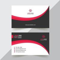 Plantilla de diseño de tarjeta de visita creativa y corporativa con formato vectorial vector