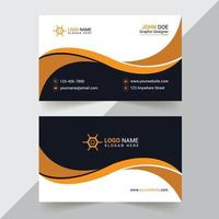 Plantilla de diseño de tarjeta de visita creativa y corporativa con formato vectorial vector