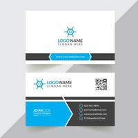 Plantilla de diseño de tarjeta de visita creativa y corporativa con formato vectorial vector