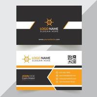 Plantilla de diseño de tarjeta de visita creativa y corporativa con formato vectorial vector