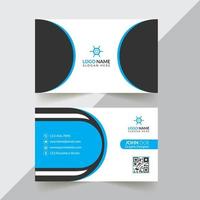 Plantilla de diseño de tarjeta de visita creativa y corporativa con formato vectorial vector