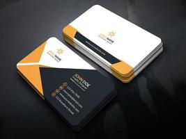 Creative And Corporate Business Card Design Template With Vector Format