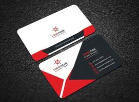 tarjeta de visita moderna y profesional, tarjeta de visita abstracta y sencilla, diseño de tarjeta de visita colorida vector