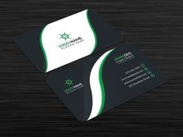 Corporate And Creative Business Card Design Template vector