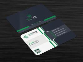 Creative And Corporate Business Card Design Template With Vector Format