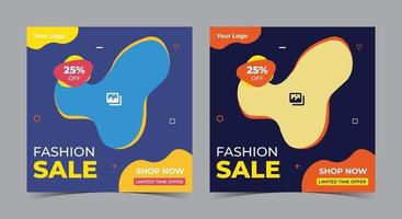 Fashion Sale social media post and flyer vector