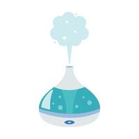 humidificador, equipo para el hogar o la oficina. vector de imagen plana en estilo de dibujos animados sobre un fondo blanco