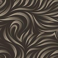 Seamless vector pattern of smooth lines drawn by a beige pen.