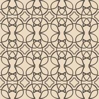 Celtic brown ethnic vector pattern with wicker elements.