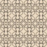 Celtic brown ethnic vector pattern with wicker elements.