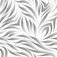 Seamless vector pattern of smooth lines drawn by a black pen isolated on white background.