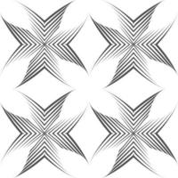 Seamless vector pattern of uneven lines drawn with a pen in the form of corners or crosses.