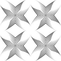 Seamless vector pattern of uneven lines drawn with a pen in the form of corners or crosses.