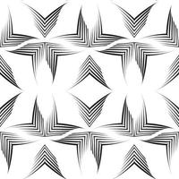 Seamless vector pattern of uneven lines drawn by a pen in the form of corners.