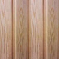 Vector realistic texture of a wooden lining with chamfers and indentations. Wooden pine vertical dice.