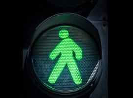 Green walking sign photo