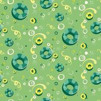 Seamless pattern with swimming circles. vector