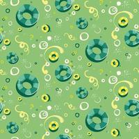 Seamless pattern with swimming circles. vector