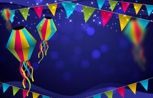 Festa Junina Festival Background Design vector