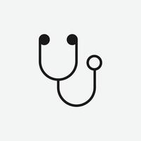 vector illustration of stethoscope icon symbol