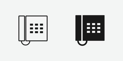 office telephone vector icon. business, phone, communication, call symbol isolated.