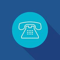 office telephone vector icon. business, phone, communication, call symbol isolated.