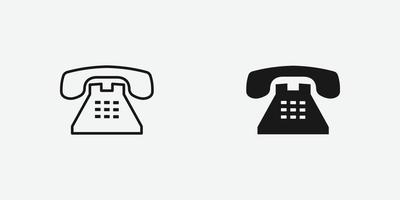 office telephone vector icon. business, phone, communication, call symbol isolated.