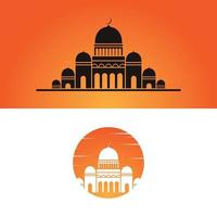 Mosque logo icon design vector