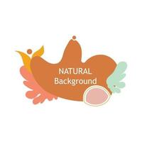 decorative natural illustration. Perfect for design projects, background, social media post , banner vector